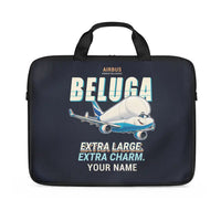 Thumbnail for Airbus BelugaXL - A330-743L - Cartoon + Name - Laptop Bag