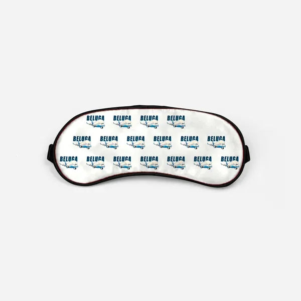 Airbus BelugaXL - A330-743L - Cartoon Pattern - Sleep Mask - White