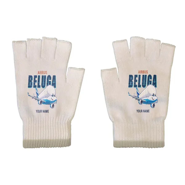 Airbus BelugaXL - A330-743L - Gloves - Cut - Cartoon + Name - Beige