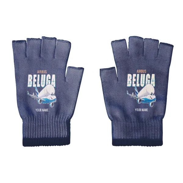 Airbus BelugaXL - A330-743L - Gloves - Cut - Cartoon + Name - Navy Blue