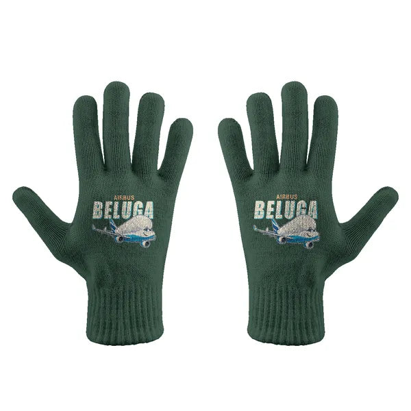 Airbus BelugaXL - A330-743L - Gloves - Full - Cartoon - Dark Green
