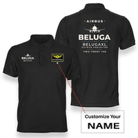 Thumbnail for Airbus BelugaXL - A330-743L - Heritage - Double-Side Polo - Black + Name