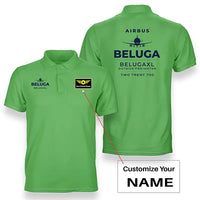 Thumbnail for Airbus BelugaXL - A330-743L - Heritage - Double-Side Polo - Light Green + Name