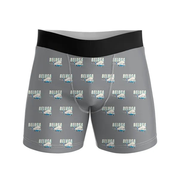 Airbus BelugaXL - A330-743L - Men Boxers - Cartoon Pattern - Gray