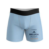 Thumbnail for Airbus BelugaXL - A330-743L - Men Boxers - Heritage + Name - Light Blue