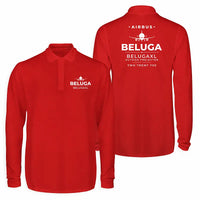 Thumbnail for Airbus BelugaXL - A330-743L Premium Polo T-Shirts - Heritage - Long Sleeve - Red