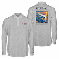 Thumbnail for Airbus BelugaXL - A330-743L Premium Polo T-Shirts - Poster - Long Sleeve - Gray
