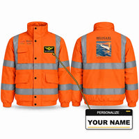 Thumbnail for Airbus BelugaXL - A330-743L Reflective Winter Jackets - Poster + Name - Orange