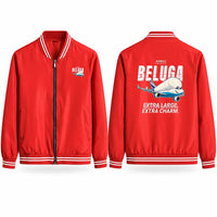 Thumbnail for Airbus BelugaXL - A330-743L Stylish Jackets - Baseball Collar - Cartoon - Red
