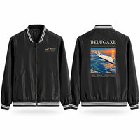 Thumbnail for Airbus BelugaXL - A330-743L Stylish Jackets - Baseball Collar - Poster - Black