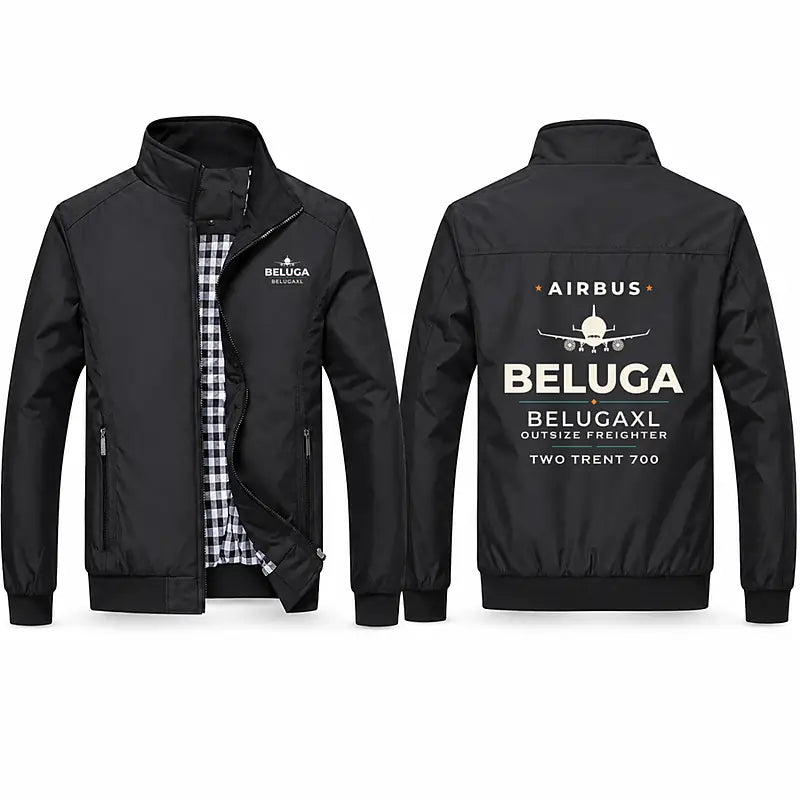 Airbus BelugaXL - A330-743L Stylish Jackets - Stand Collar - Heritage - Black