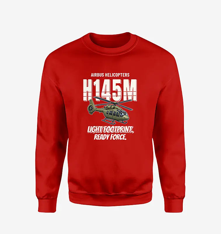 Airbus Helicopters H145M - Cartoon - Sweatshirt - Red
