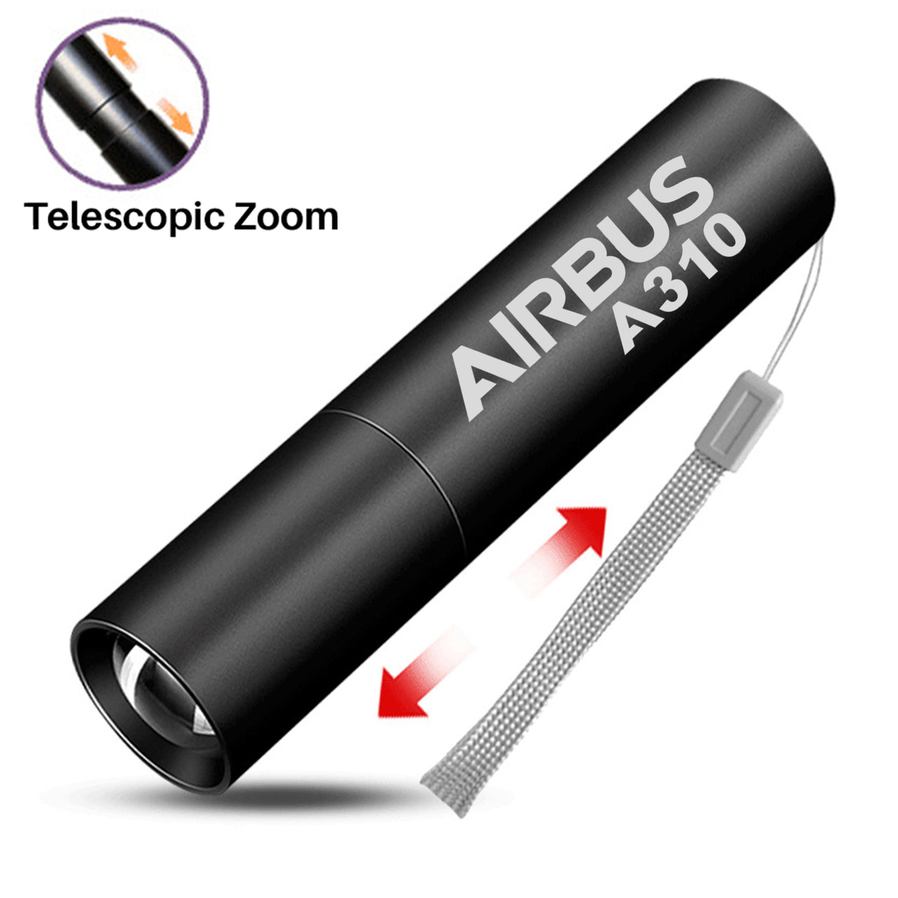 Airbus A310 & Text Designed Mini LED Emergency Flashlight