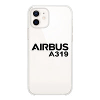 Thumbnail for Airbus A319 & Text Designed Transparent Silicone iPhone Cases