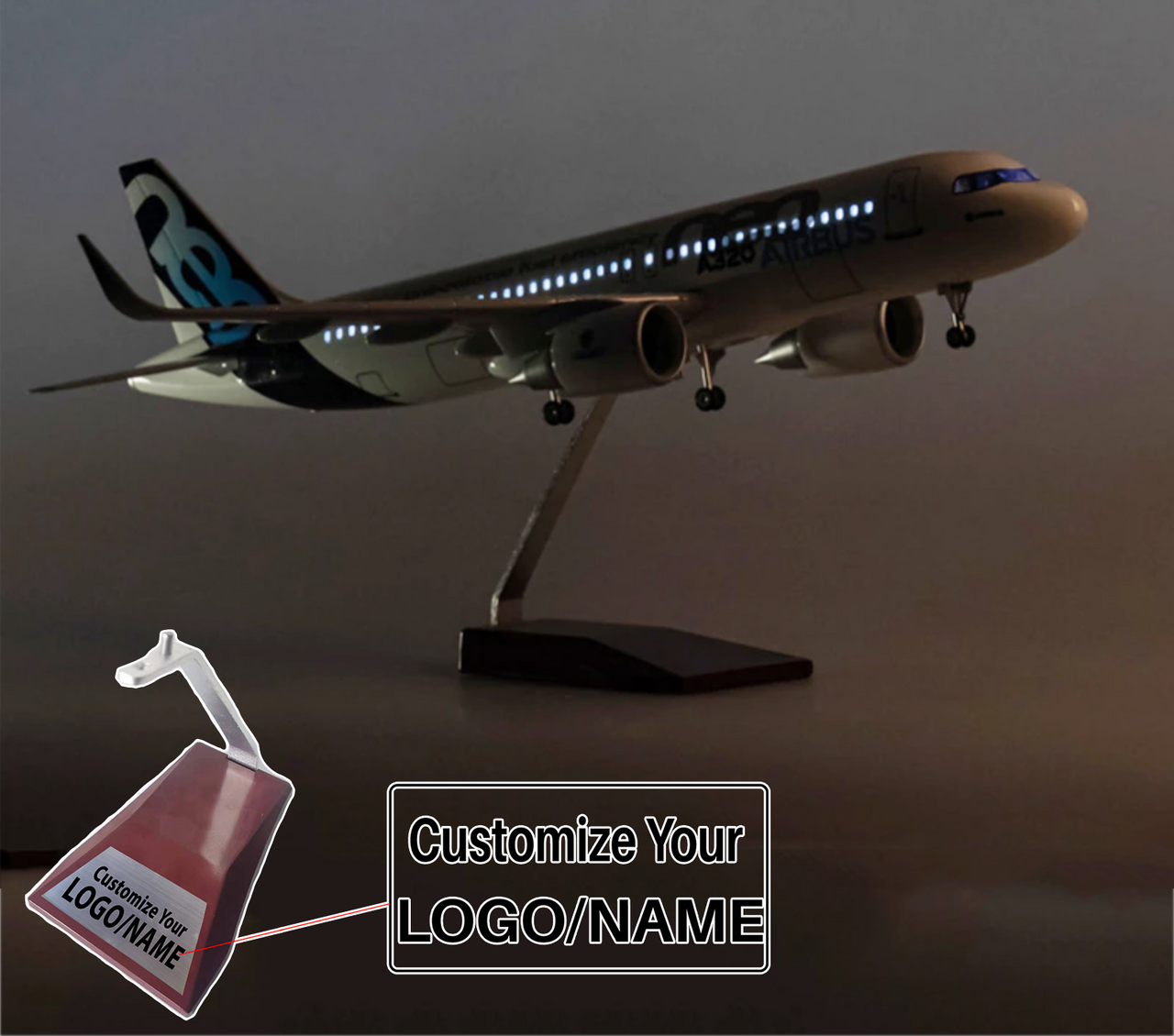 Airbus A320Neo Original Livery Airplane Model (47CM)