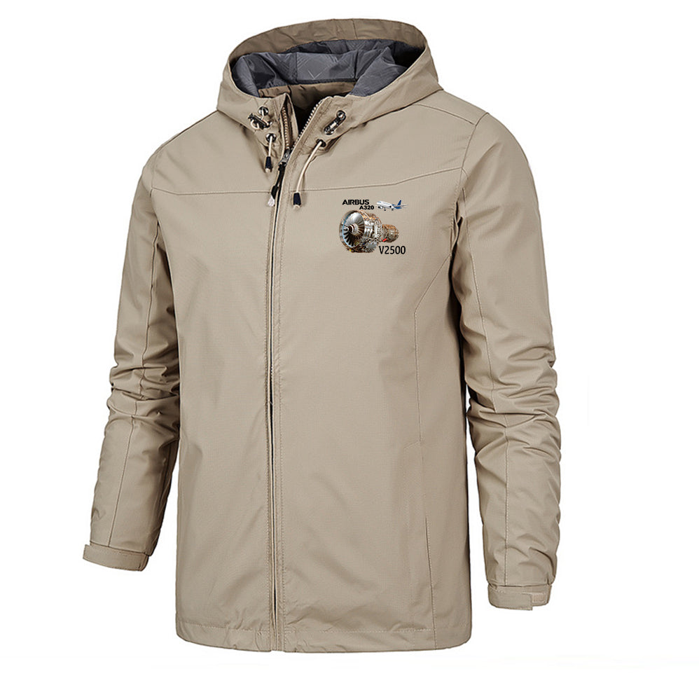 Airbus A320 & V2500 Engine Designed Rain Jackets & Windbreakers