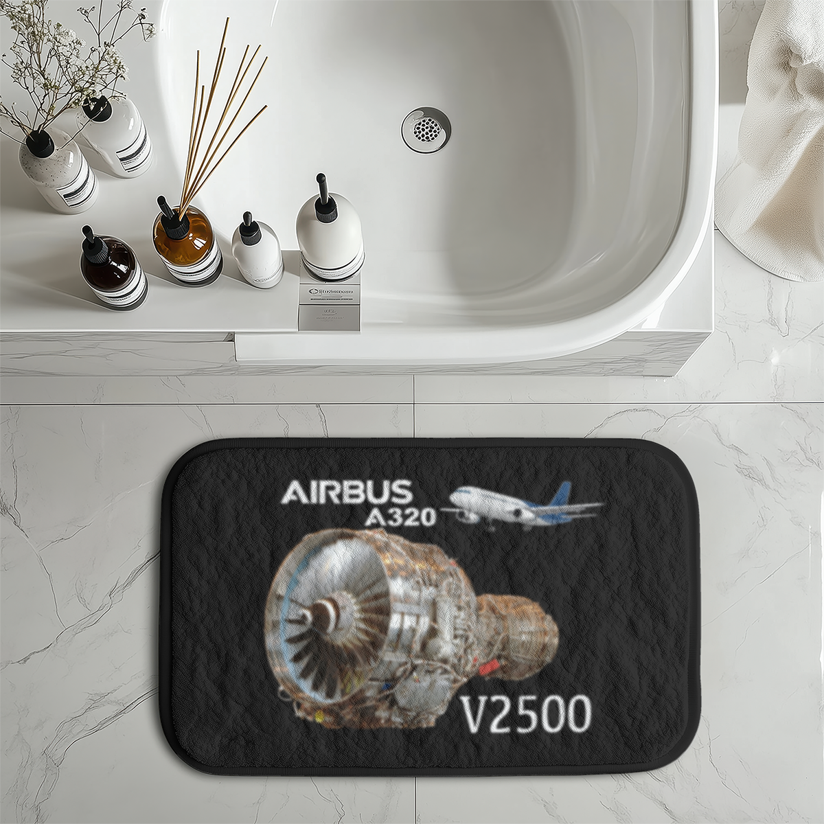 Airbus A320 & V2500 Engine Designed Bath Mats