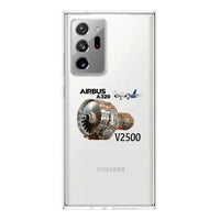 Thumbnail for Airbus A320 & V2500 Engine Transparent Silicone Samsung A Cases