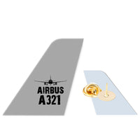 Thumbnail for Airbus A321 & Plane Designed Tail Shape Badges & Pins