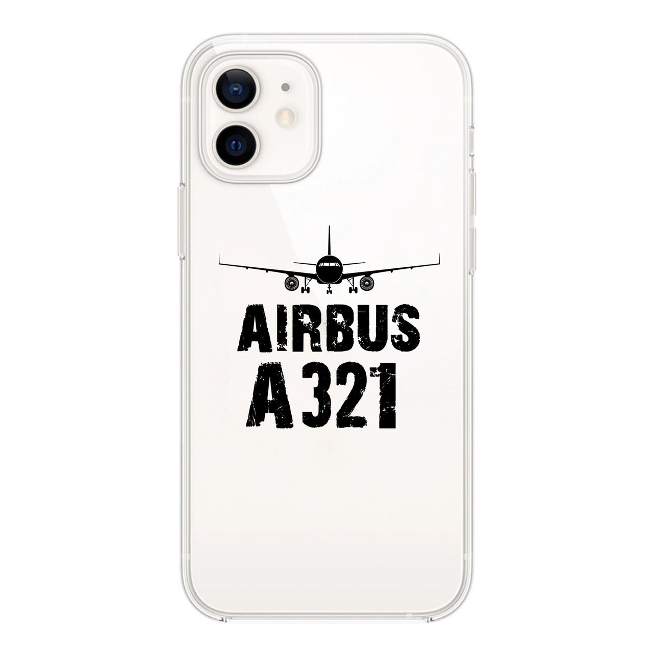 Airbus A321 & Plane Designed Transparent Silicone iPhone Cases