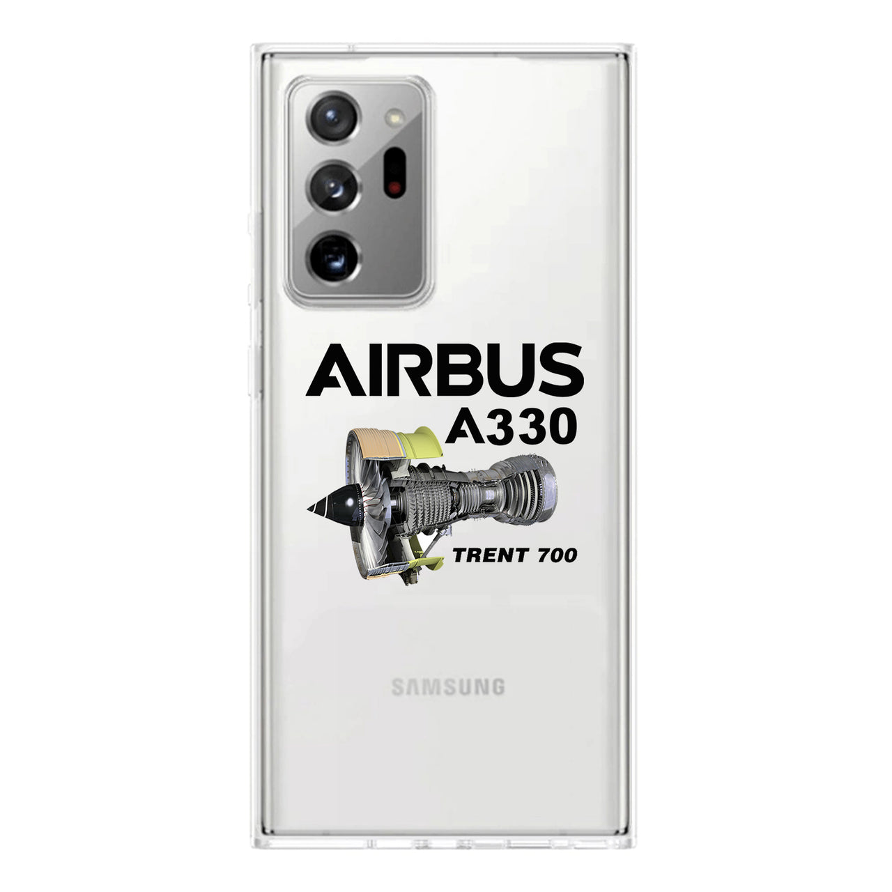Airbus A330 & Trent 700 Engine Transparent Silicone Samsung A Cases