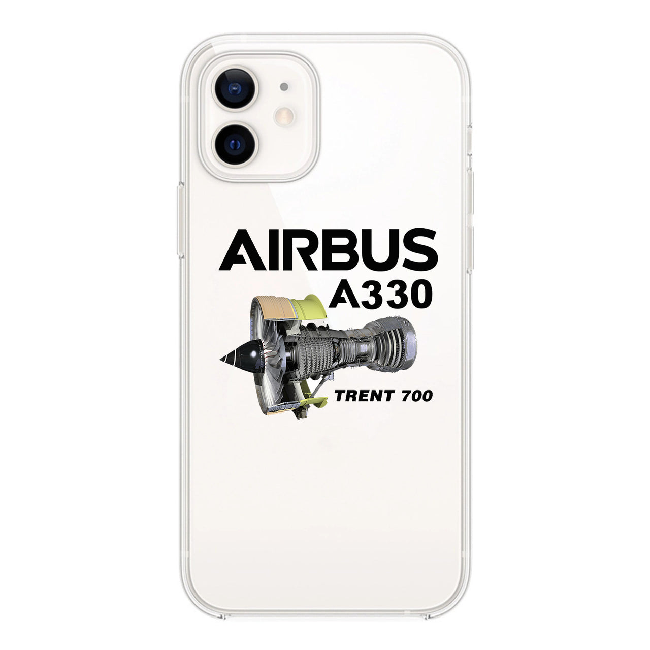 Airbus A330 & Trent 700 Engine Designed Transparent Silicone iPhone Cases