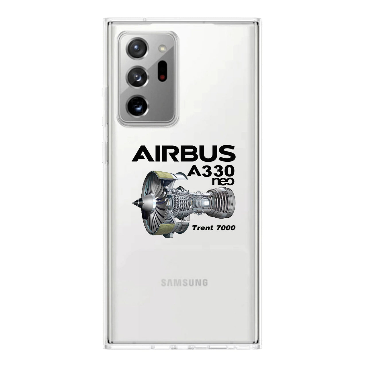 Airbus A330neo & Trent 7000 Transparent Silicone Samsung A Cases
