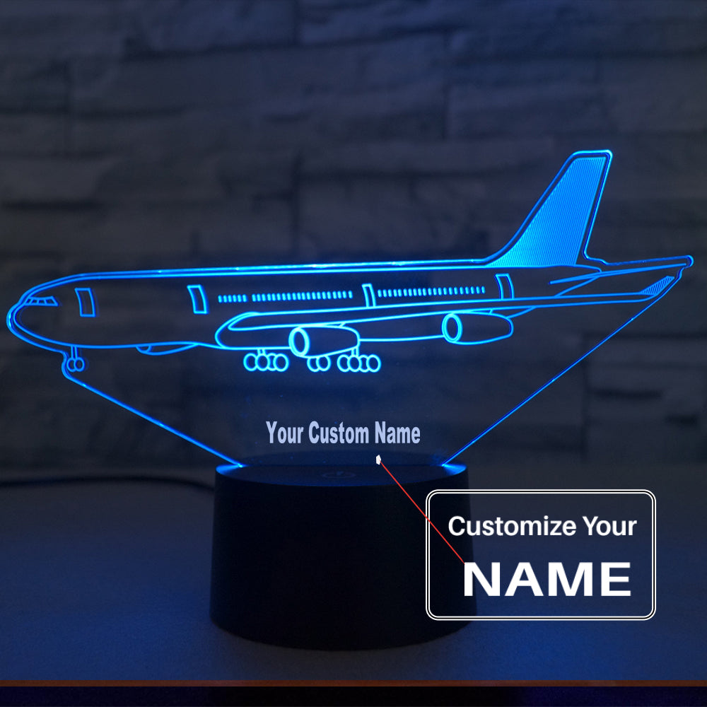 Airbus A340 From Side Designed 3D Lamp
