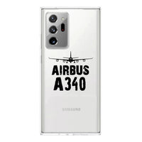 Thumbnail for Airbus A340 & Plane Designed Transparent Silicone Samsung S & Note Cases