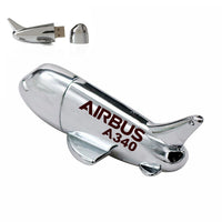 Thumbnail for Airbus A340 & Text Designed Airplane Shape USB Drives