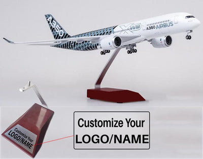 Side view of Airbus A350 XWB Original Livery Airplane Model (1/142 Scale) aviation LED model airplane in diecast metal with L.