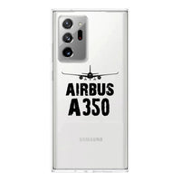 Thumbnail for Airbus A350 & Plane Designed Transparent Silicone Samsung S & Note Cases