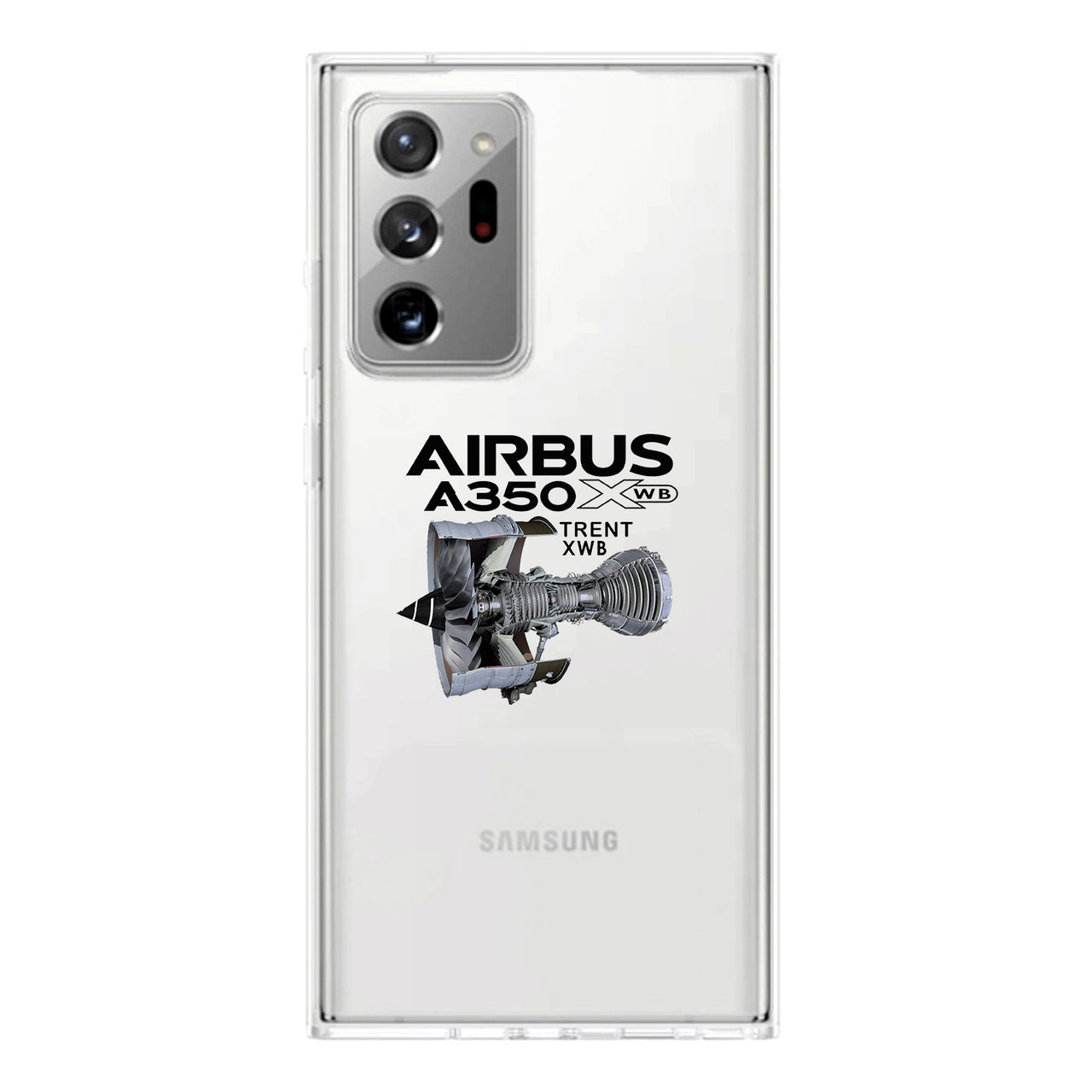 Airbus A350 & Trent Wxb Engine Transparent Silicone Samsung A Cases