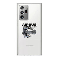 Thumbnail for Airbus A350 & Trent Wxb Engine Transparent Silicone Samsung A Cases