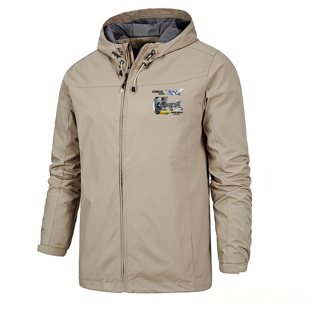 Airbus A380 & GP7000 Engine Designed Rain Jackets & Windbreakers