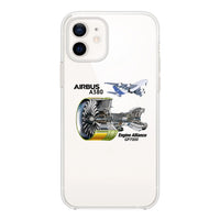 Thumbnail for Airbus A380 & GP7000 Engine Designed Transparent Silicone iPhone Cases