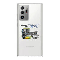Thumbnail for Airbus A380 & GP7000 Engine Transparent Silicone Samsung A Cases