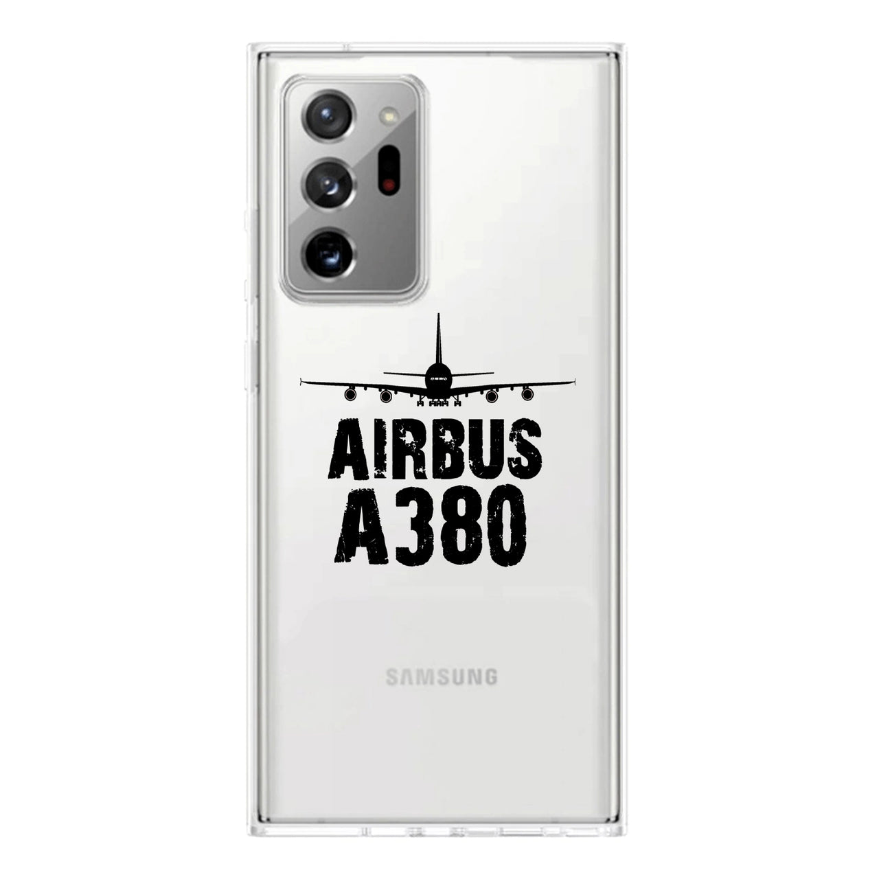 Airbus A380 & Plane Designed Transparent Silicone Samsung S & Note Cases