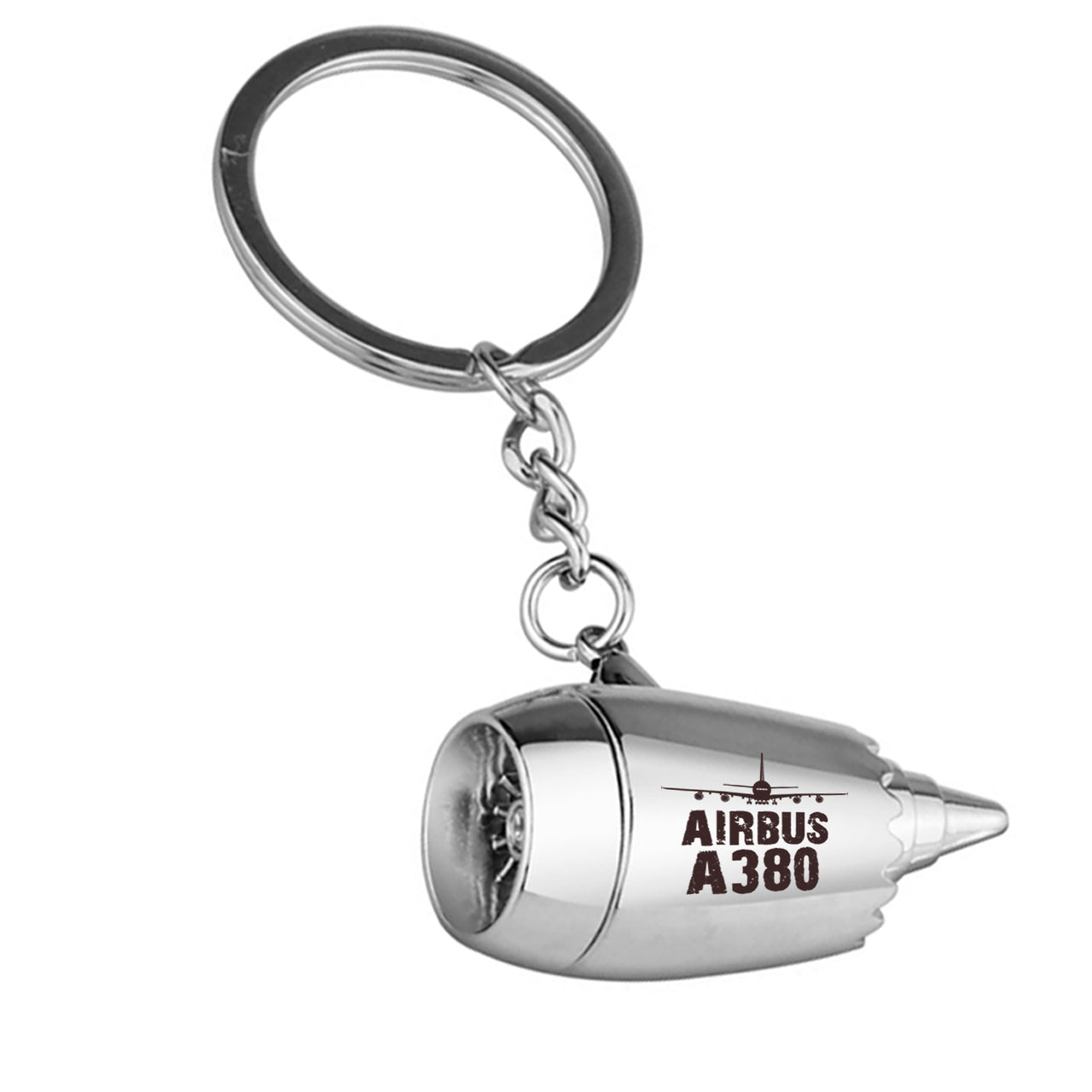 Airbus A380 & Plane Designed Airplane Jet Engine Shaped Key Chain