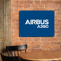 Thumbnail for Airbus A380 & Text Printed Metal Sign