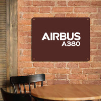 Thumbnail for Airbus A380 & Text Printed Metal Sign