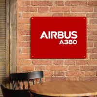 Thumbnail for Airbus A380 & Text Printed Metal Sign