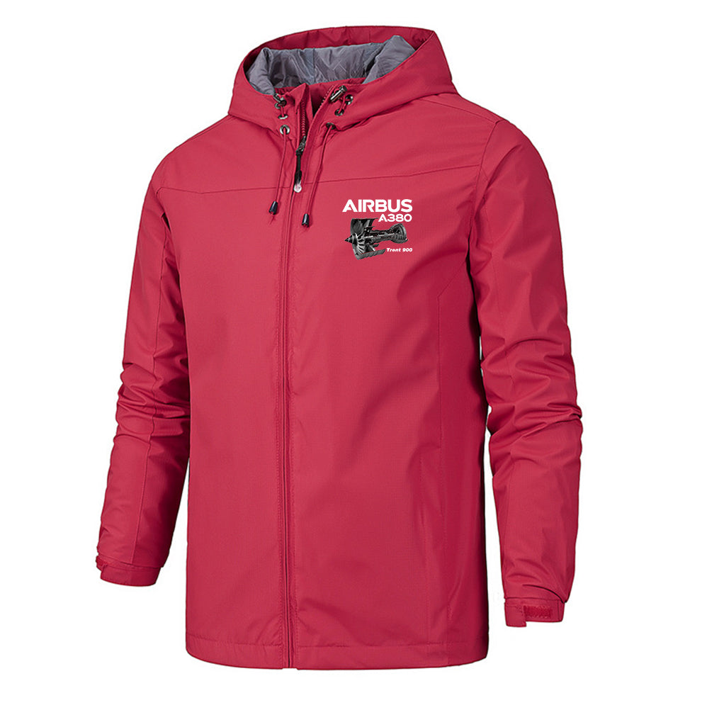 Airbus A380 & Trent 900 Engine Designed Rain Jackets & Windbreakers