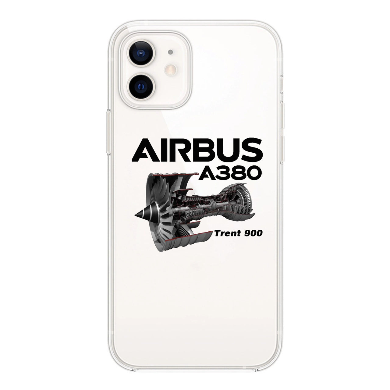 Airbus A380 & Trent 900 Engine Designed Transparent Silicone iPhone Cases