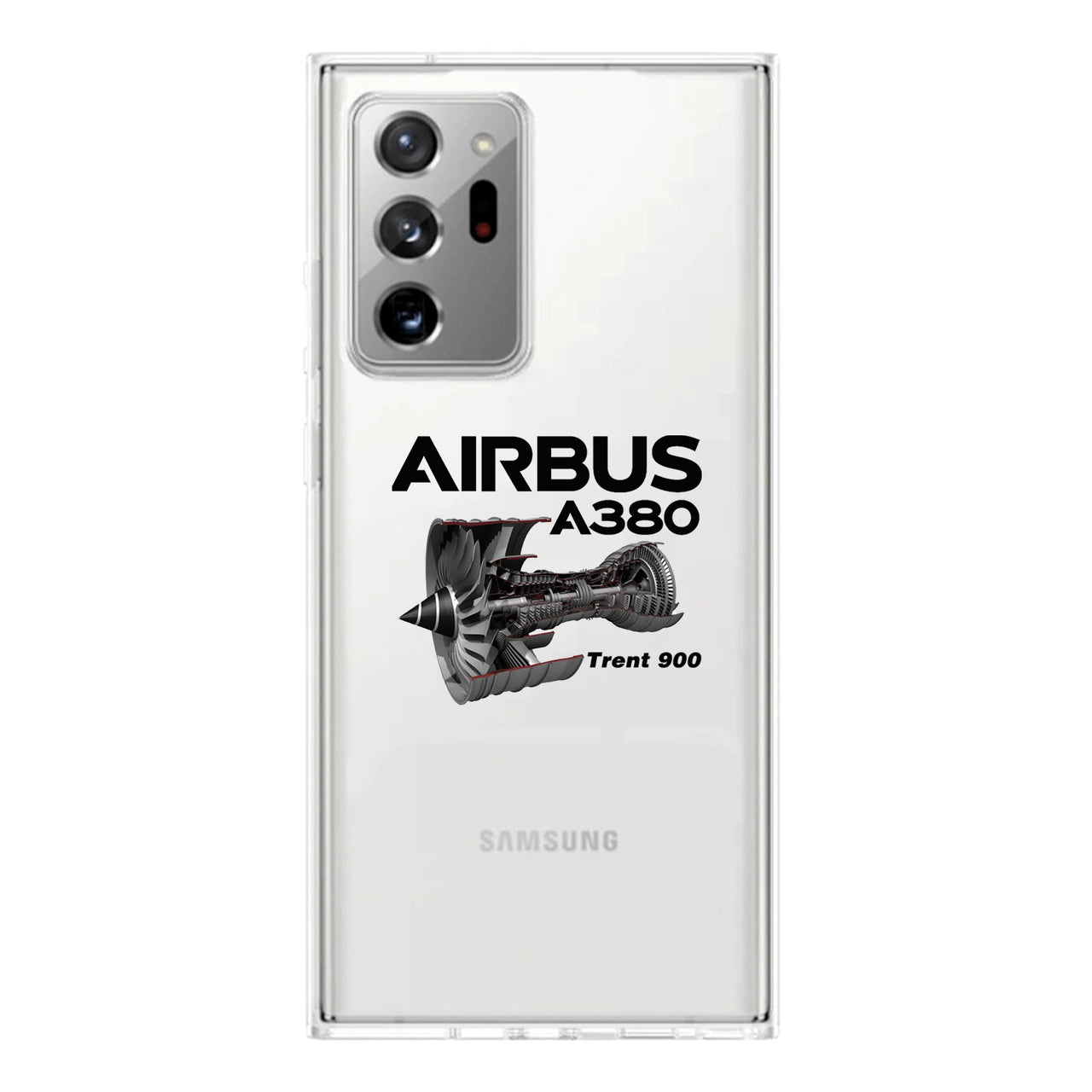 Airbus A380 & Trent 900 Engine Transparent Silicone Samsung A Cases