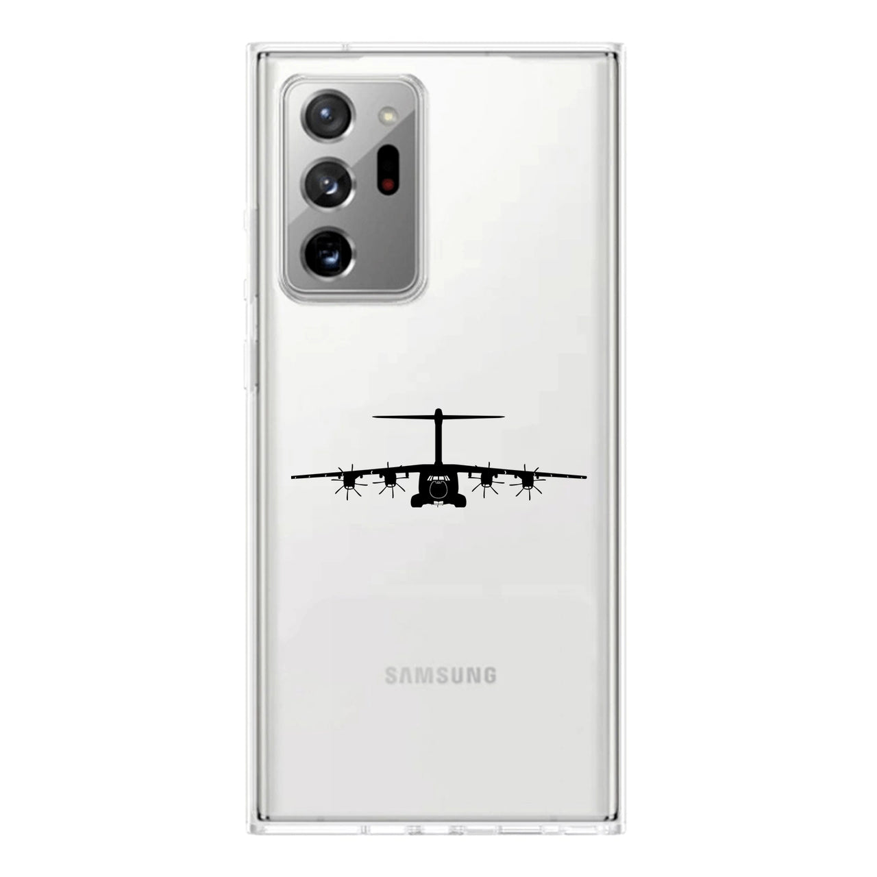 Airbus A400M Silhouette Transparent Silicone Samsung A Cases