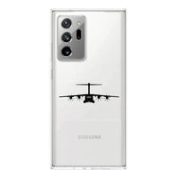 Thumbnail for Airbus A400M Silhouette Transparent Silicone Samsung A Cases