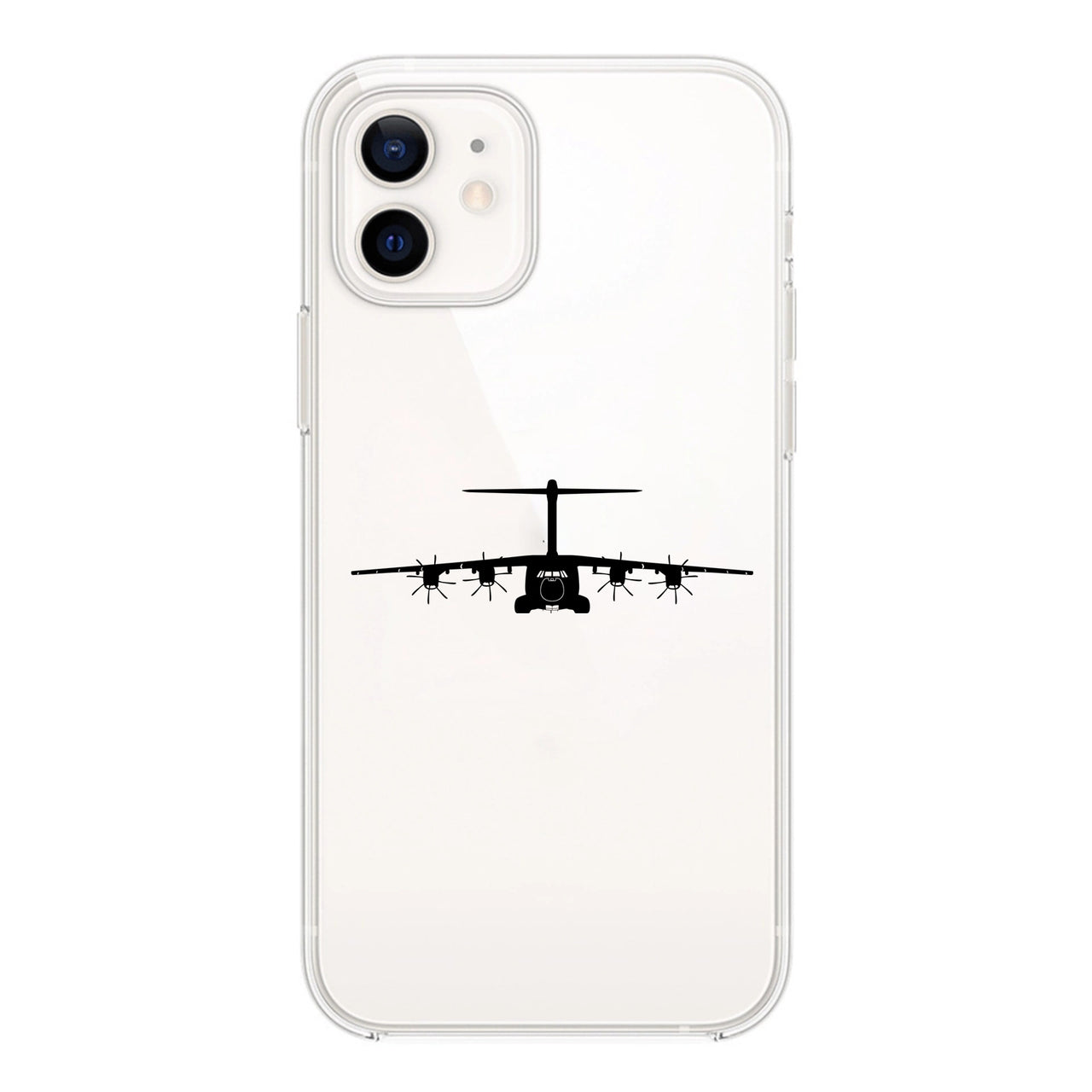 Airbus A400M Silhouette Designed Transparent Silicone iPhone Cases