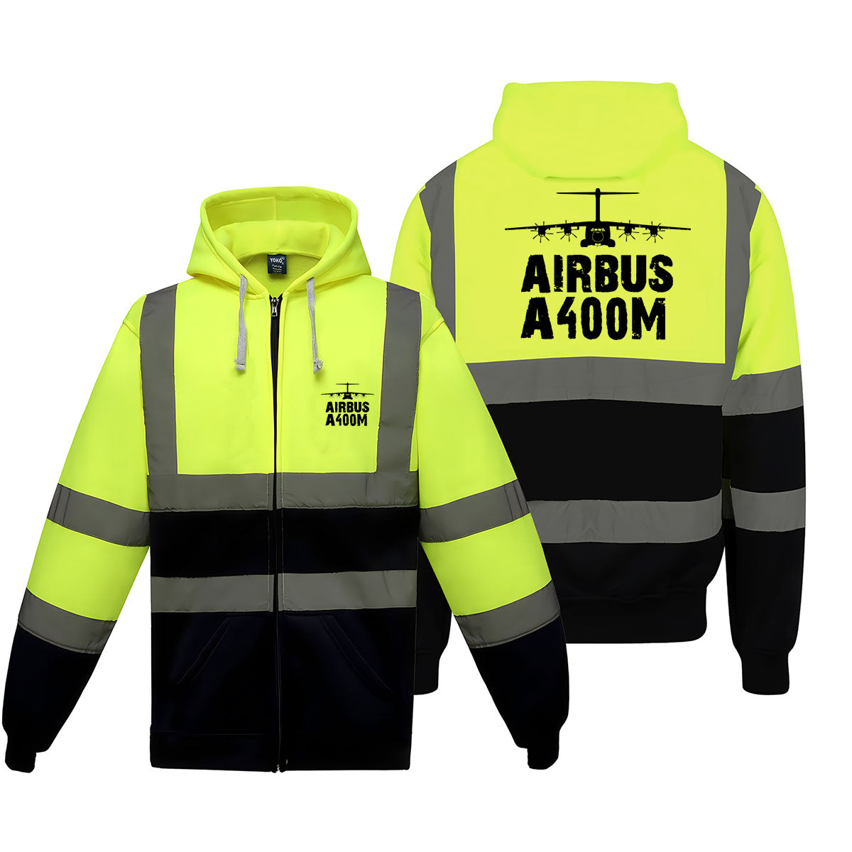Airbus A400M & Plane Designed Reflective Zipped Hoodies