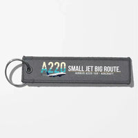 Thumbnail for Airbus A220-100 Aviator Key Chains - Gray